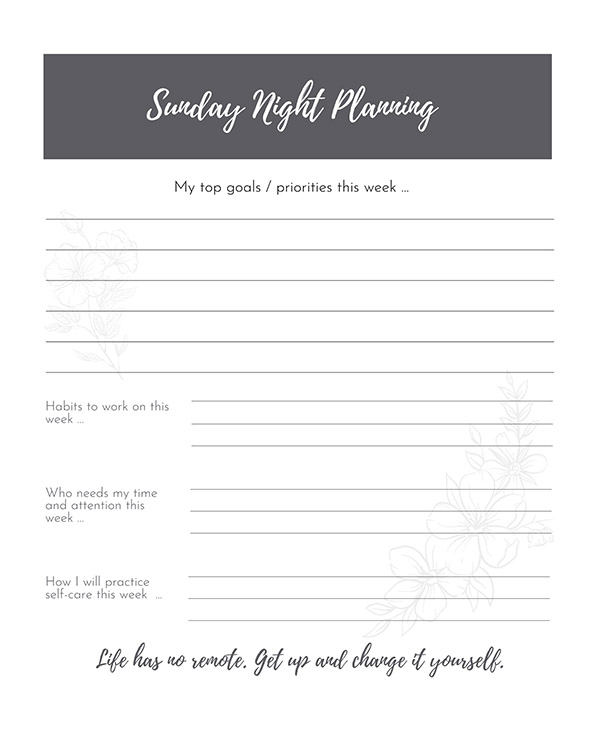 52 Sundays Weekly Planner - You Are Beyond Enough