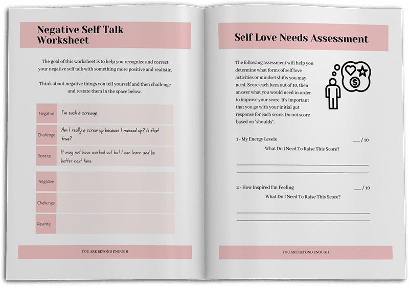 Self Love Workbook Inserts
